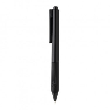 Logo trade promotional products image of: X9 solid pen with silicone grip