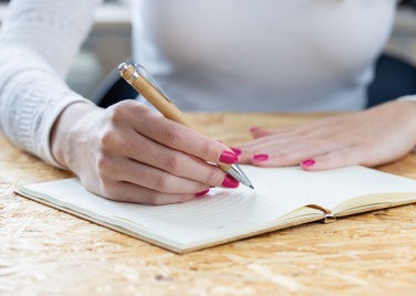 Logo trade promotional merchandise picture of: Pynn bamboo infinity pen