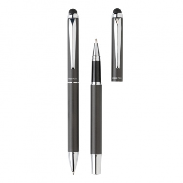 Logotrade corporate gift picture of: Swiss Peak deluxe pen set in PU pouch