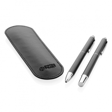 Logotrade promotional merchandise photo of: Swiss Peak deluxe pen set in PU pouch