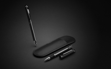 Logo trade promotional items picture of: Swiss Peak deluxe pen set in PU pouch