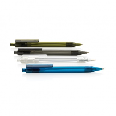 Logo trade advertising products image of: GRS RPET X8 transparent pen