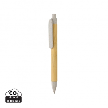 Logo trade promotional merchandise image of: Write responsible recycled paper barrel pen
