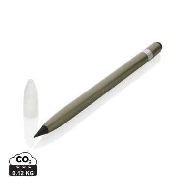 Logo trade promotional items picture of: Aluminum inkless pen with eraser
