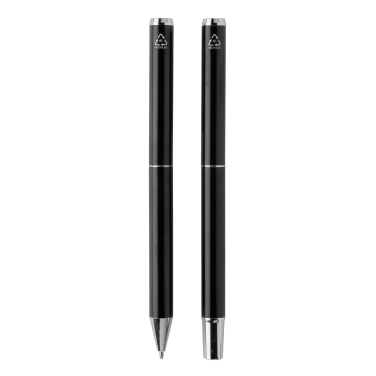 Logo trade promotional product photo of: Swiss Peak Cedar RCS certified recycled aluminum pen set