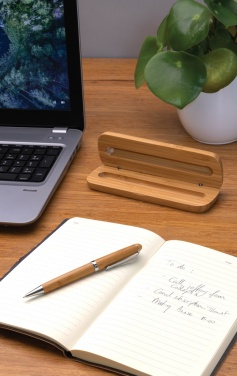 Logo trade promotional merchandise photo of: Bamboo pen in box