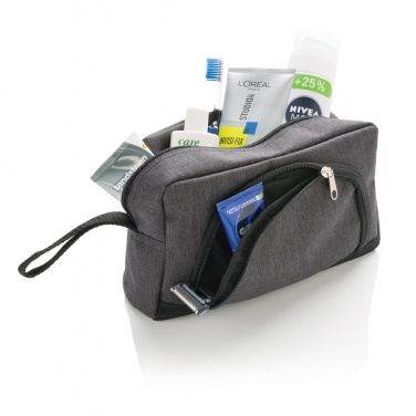 Logo trade promotional items picture of: Classic two tone toiletry bag