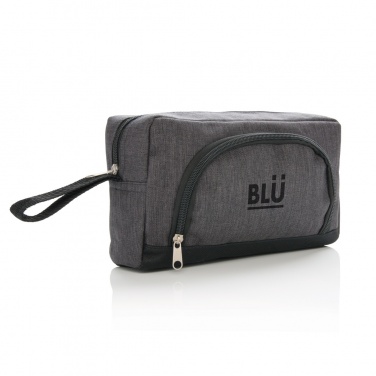 Logo trade business gift photo of: Classic two tone toiletry bag