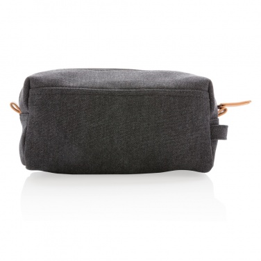 Logo trade promotional gifts image of: Canvas toiletry bag PVC free