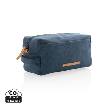 Logo trade promotional gifts picture of: Canvas toiletry bag PVC free
