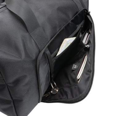 Logo trade promotional item photo of: Swiss Peak AWARE™ RPET Voyager weekend bag