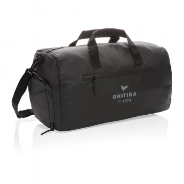Logotrade promotional item picture of: Fashion black weekend bag PVC free