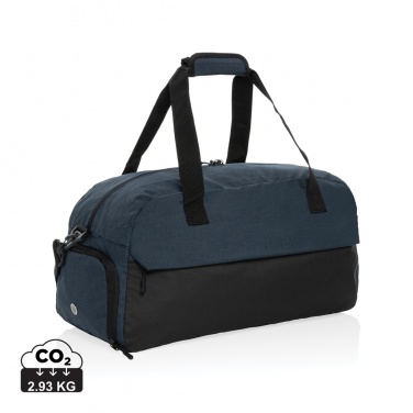 Logo trade promotional giveaway photo of: Kazu AWARE™ RPET basic weekend duffel