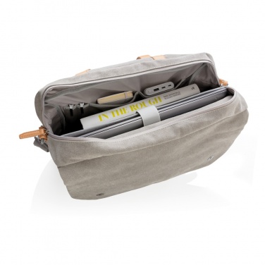 Logotrade corporate gift image of: Canvas laptop bag PVC free