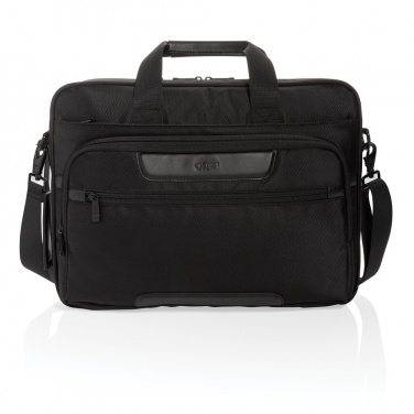 Logo trade promotional giveaway photo of: Swiss Peak RPET Voyager RFID 15.6" laptop bag