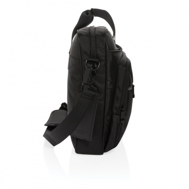 Logo trade business gift photo of: Swiss Peak RPET Voyager RFID 15.6" laptop bag