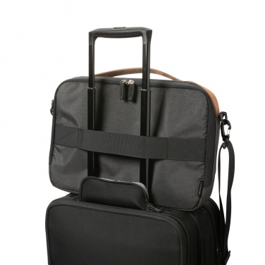 Logotrade promotional item picture of: Impact AWARE™ 300D two tone deluxe 15.6" laptop bag