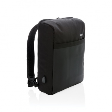 Logotrade promotional gift image of: Swiss Peak 15" anti-theft RFID & USB backpack PVC free
