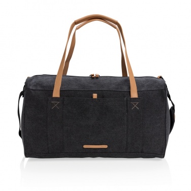 Logo trade business gift photo of: Canvas travel/weekend bag PVC free