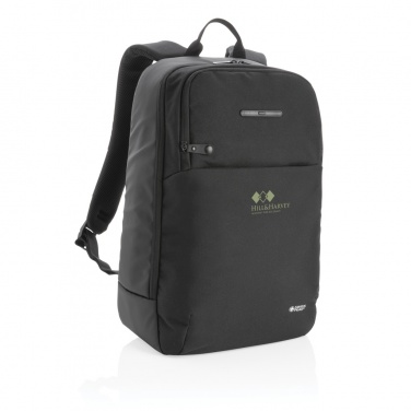 Logotrade promotional merchandise image of: Swiss Peak laptop backpack with UV-C steriliser pocket