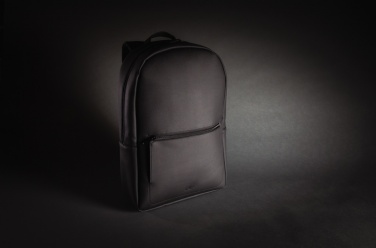 Logo trade promotional product photo of: Swiss Peak deluxe PU laptop backpack PVC free