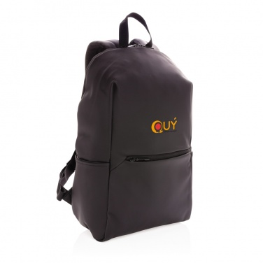 Logotrade business gift image of: Smooth PU 15.6"laptop backpack