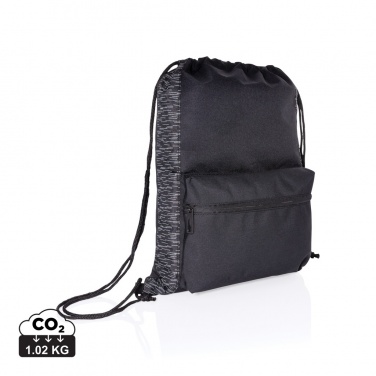 Logotrade corporate gifts photo of: AWARE™ RPET Reflective drawstring backpack