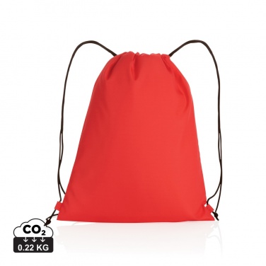 Logo trade business gift photo of: Impact AWARE™ RPET 190T drawstring bag
