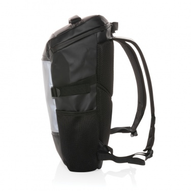 Logotrade promotional item picture of: PU high visibility easy access 15.6" laptop backpack