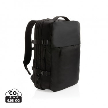 Logo trade promotional items picture of: Swiss Peak AWARE™ RPET 15.6' expandable weekend backpack