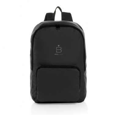 Logo trade promotional merchandise image of: Dillon AWARE™ RPET foldable classic backpack