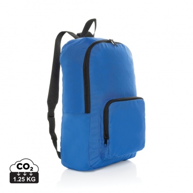 Logo trade corporate gifts picture of: Dillon AWARE™ RPET foldable classic backpack
