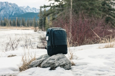 Logo trade promotional giveaways image of: Armond AWARE™ RPET 15.6 inch deluxe laptop backpack