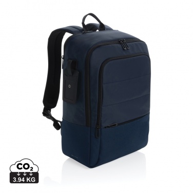Logotrade promotional product image of: Armond AWARE™ RPET 15.6 inch deluxe laptop backpack