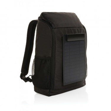 Logotrade promotional giveaway picture of: Pedro AWARE™ RPET deluxe backpack with 5W solar panel