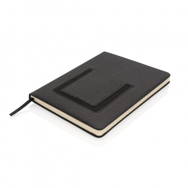 Logotrade promotional merchandise picture of: Deluxe A5 Notebook with phone pocket