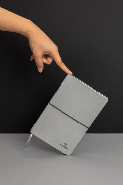 Logo trade promotional gifts image of: A5 recycled leather notebook