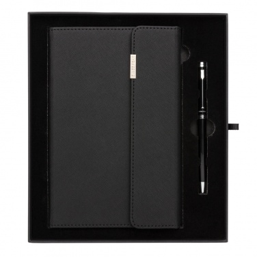 Logo trade promotional product photo of: Swiss Peak deluxe A5 notebook and pen set