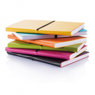 Logo trade promotional items picture of: Deluxe softcover A5 notebook