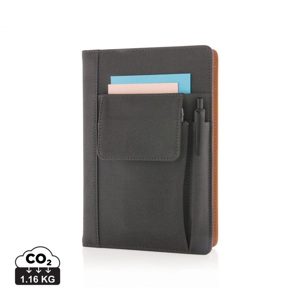Logotrade promotional giveaways photo of: Notebook with phone pocket