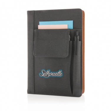 Logo trade promotional items picture of: Notebook with phone pocket