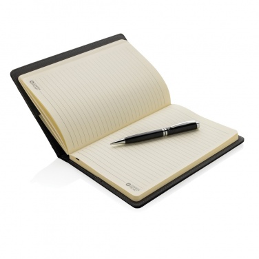Logotrade promotional giveaway picture of: Refillable notebook and pen set