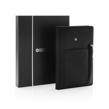 Logotrade business gift image of: Refillable notebook and pen set