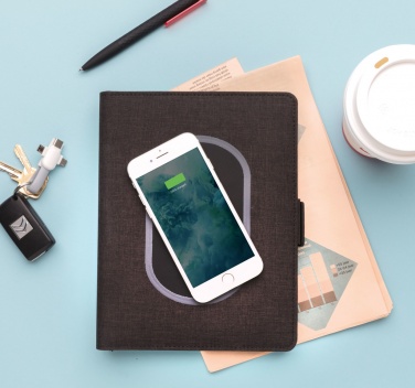 Logo trade promotional items image of: Air 5W wireless charging notebook cover A5