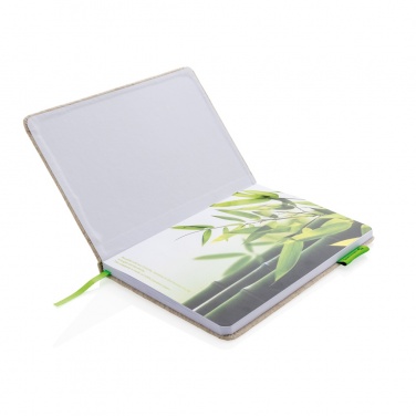 Logotrade promotional merchandise picture of: A5 jute notebook