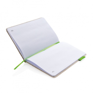 Logotrade promotional giveaway image of: A5 jute notebook