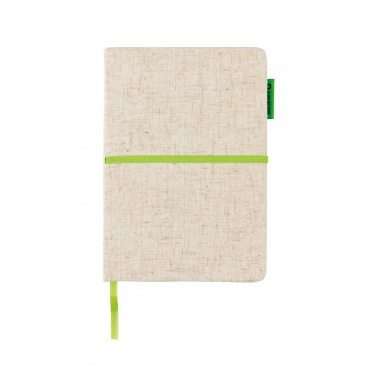 Logo trade corporate gifts image of: A5 jute notebook