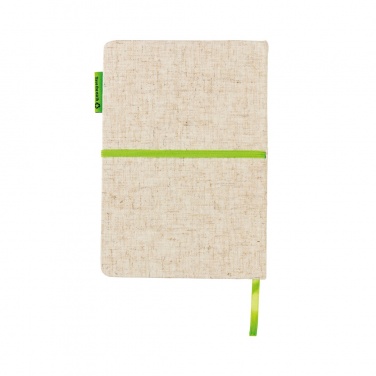 Logo trade advertising products picture of: A5 jute notebook