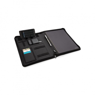 Logo trade promotional products picture of: Air 5W wireless charging portfolio A4 w/ 5000 mAh powerbank