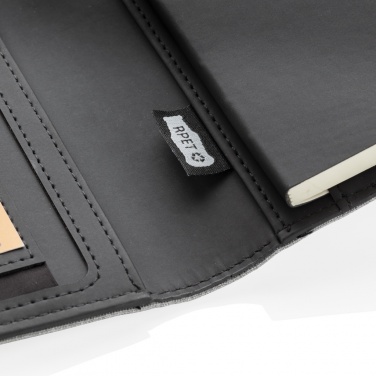 Logo trade promotional products image of: Air 5W wireless charging notebook with 5000mAh powerbank